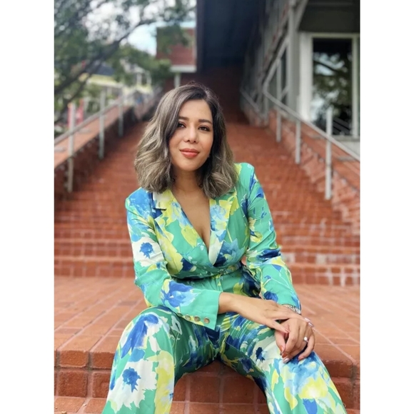 Zara floral print jumpsuit - Picture 8 of 17